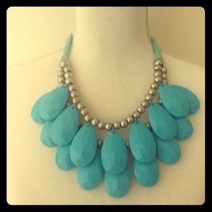Tie back statement necklace